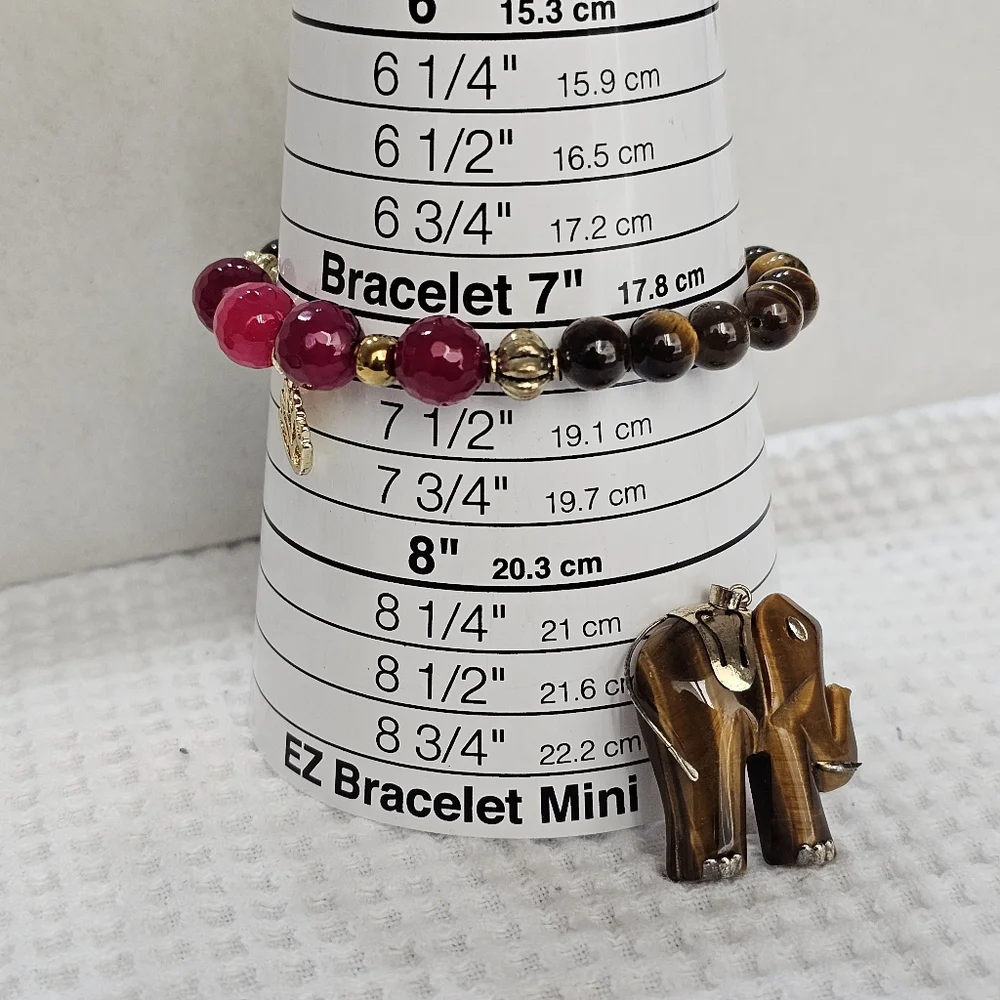 Tiger's Eye Bracelets and Pendant Bundle Set Vintage - Picture 7 of 14